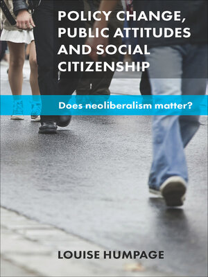 cover image of Policy Change, Public Attitudes and Social Citizenship